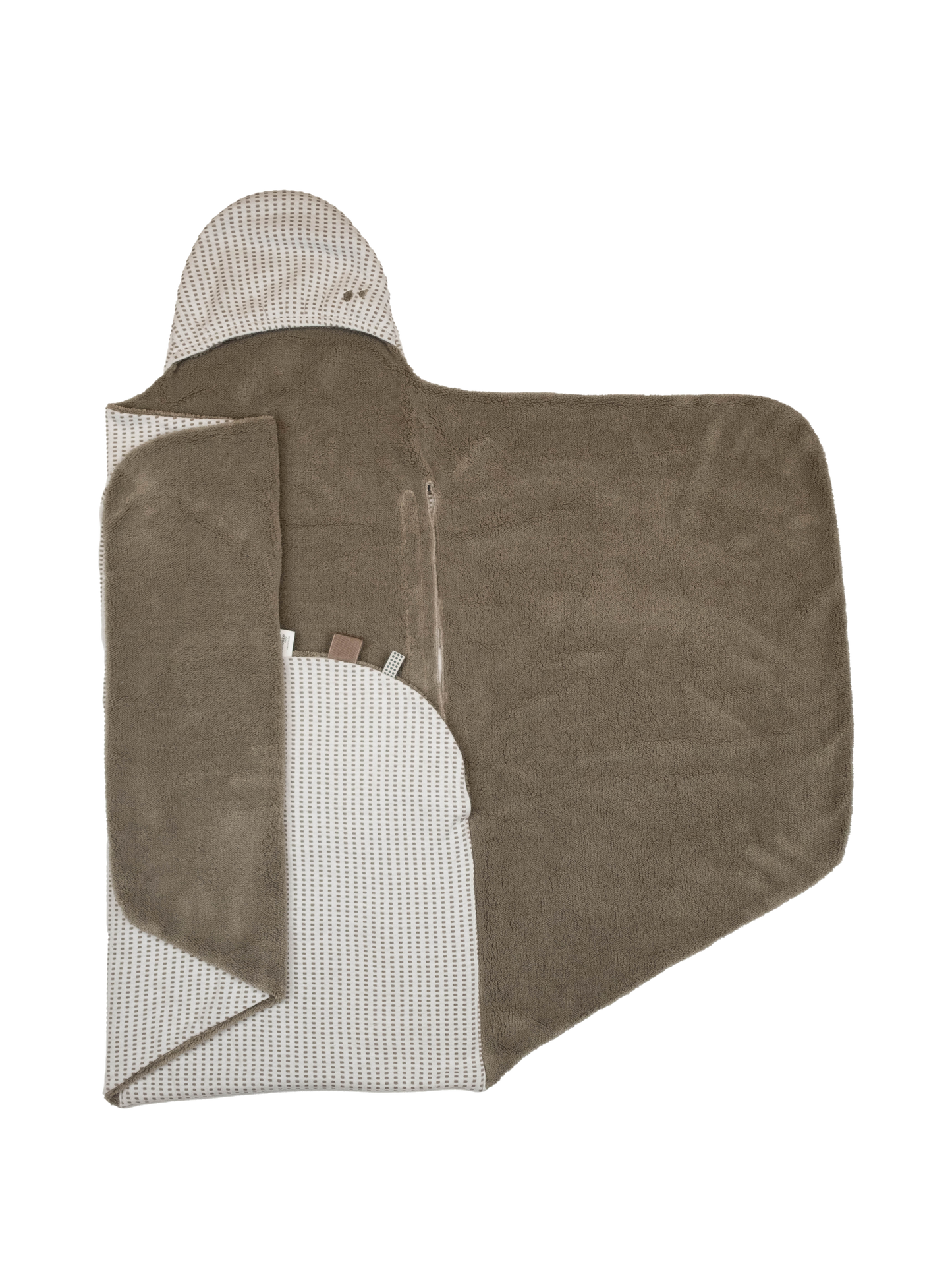 ORGANIC Wrap Blanket Trendy Wrapping (90x110cm) Warm Brown