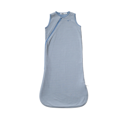 GOTS Sleepsuit Sleeveless 9-24 TOG 1.0 Fresh Blue
