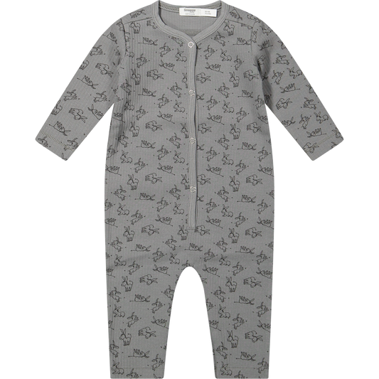 Organic baby suit Cloudy Grey