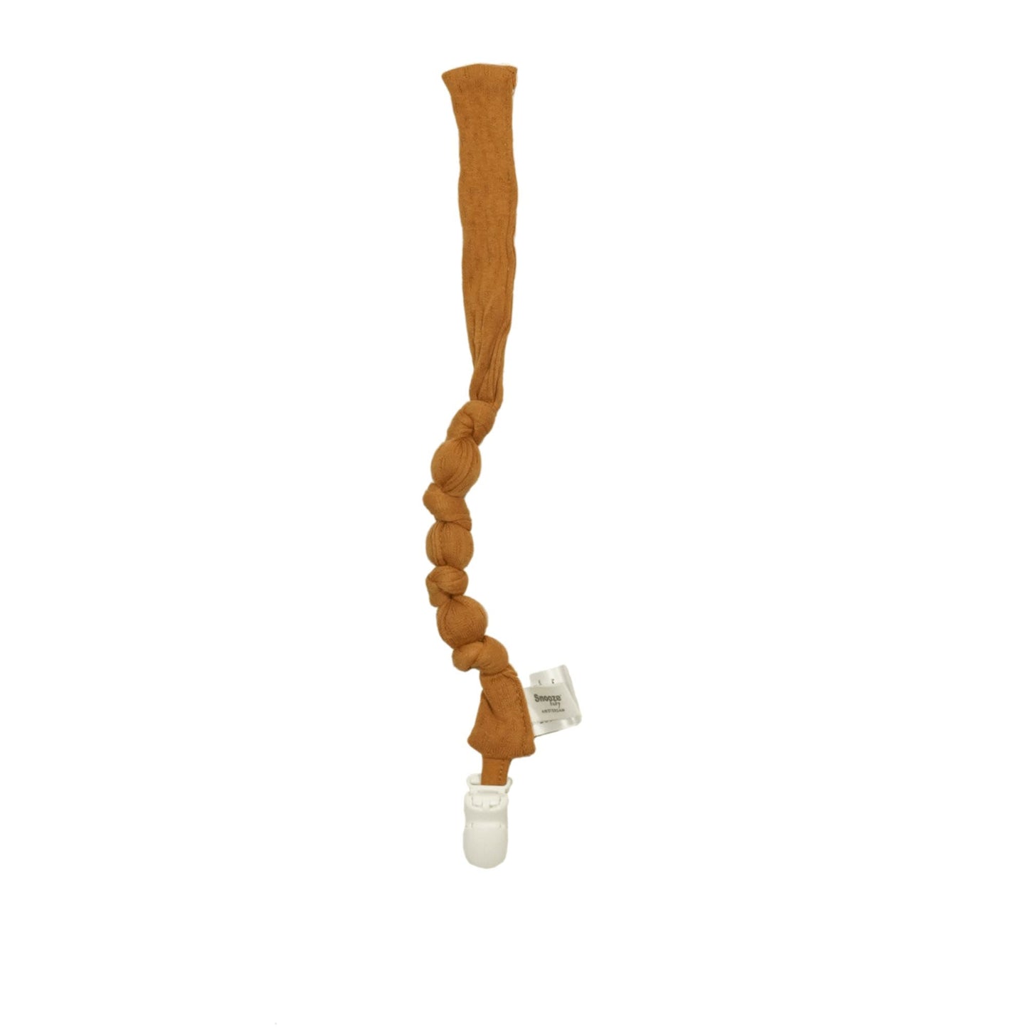 Pacifier Cord Baby Organic Toffee Brown - Pacifier Cords