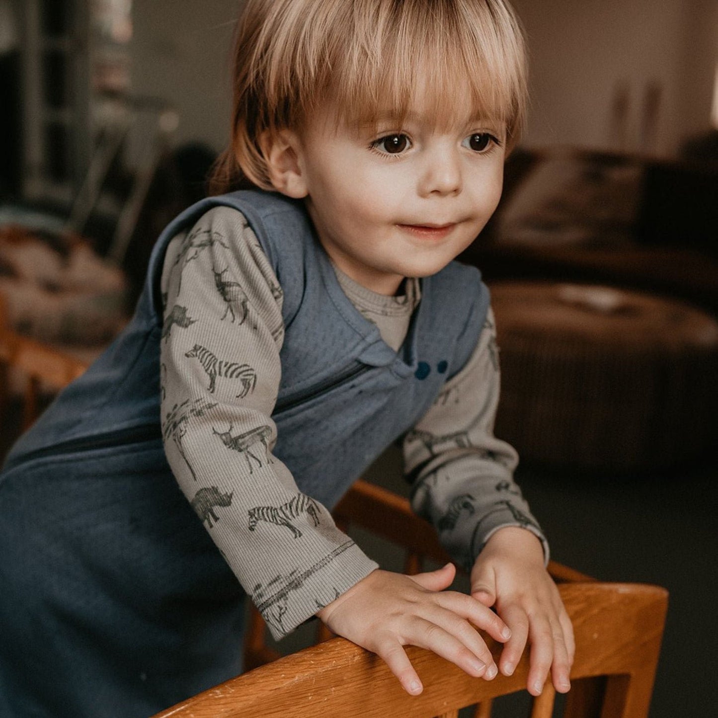 Slaappak Baby TOG 1.0 Lente en Zomer 3 - 9 Maanden Blauwe Nachten - Slaappakken