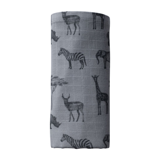 Swaddle Hydrophilic Cloth Baby 80x80 cm Organic Storm Grey - Swaddles