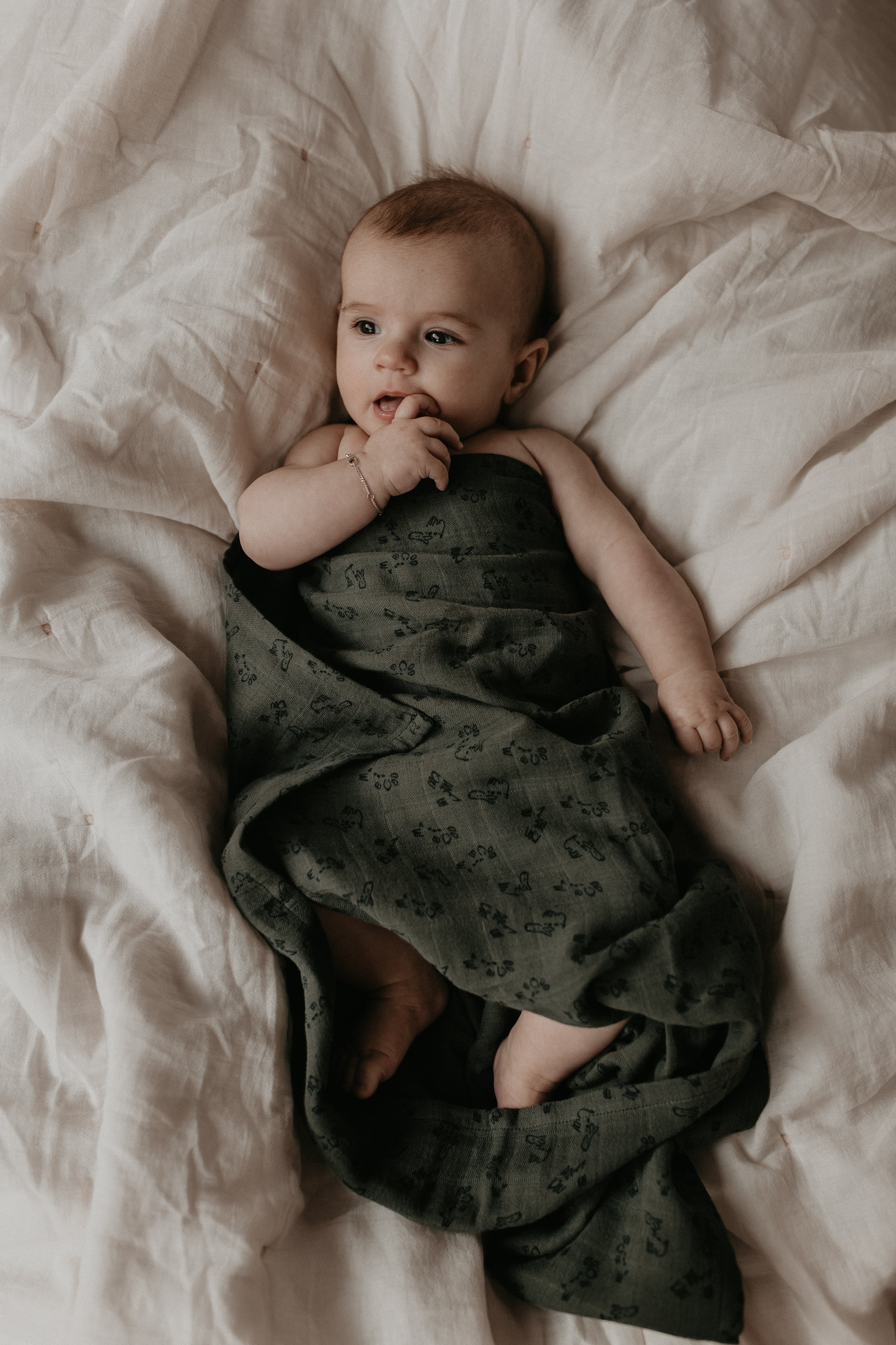 Hunter discount green swaddle