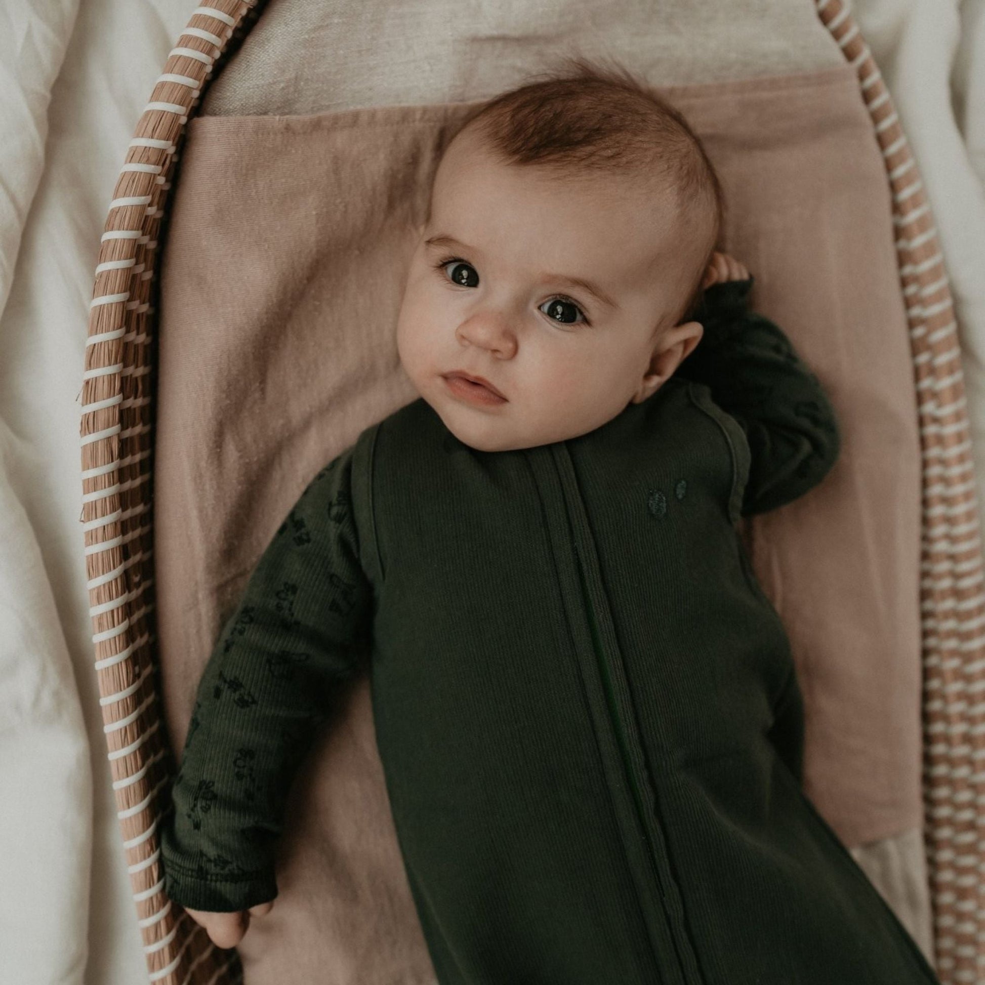 Schlafanzug Baby TOG 0.5 Frühling und Sommer 3 - 9 Monate Dark Green_Schlafanzüge_Snoozebaby