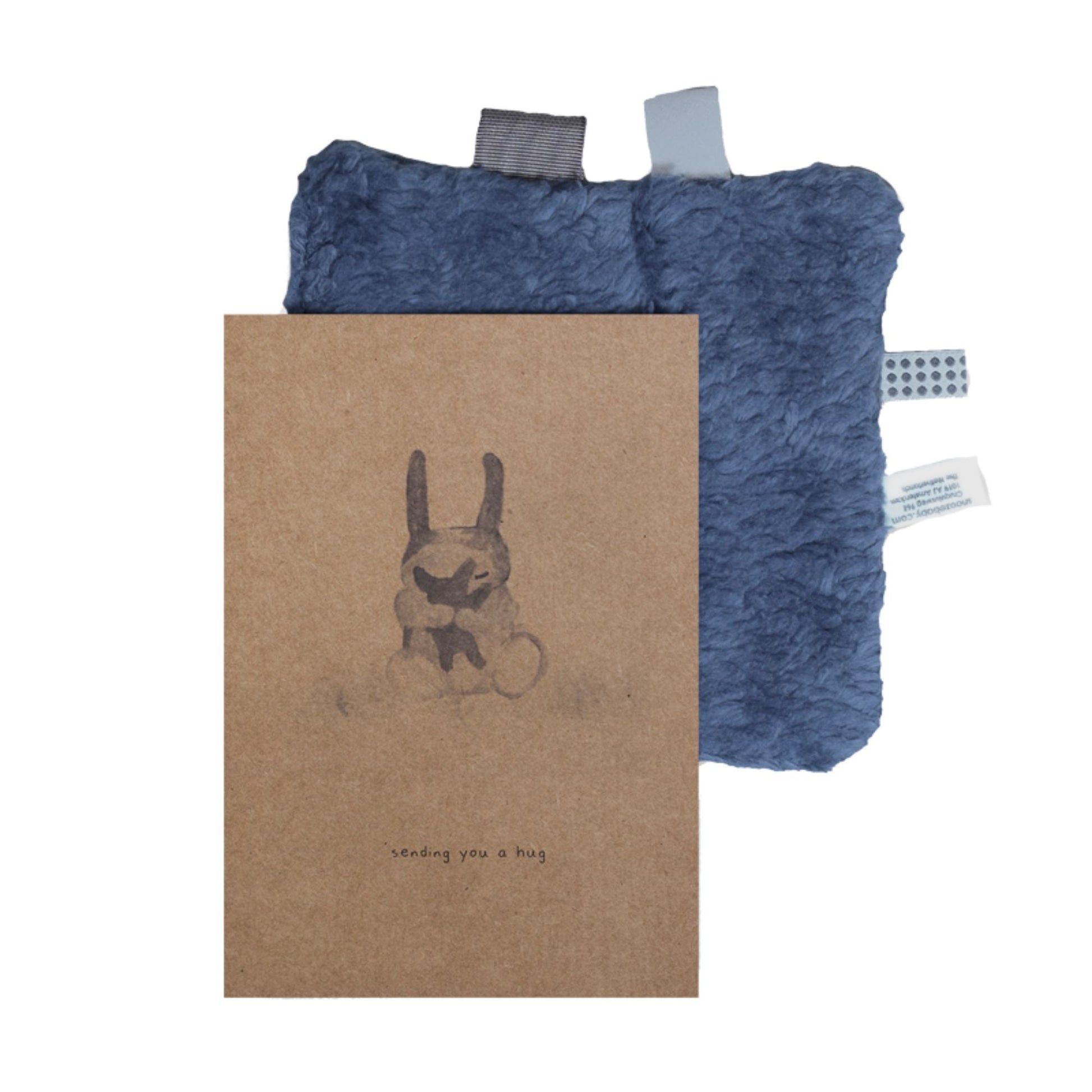 Doudou et carte postale pour bébé Blue Nights - Cadeaux pour bébé