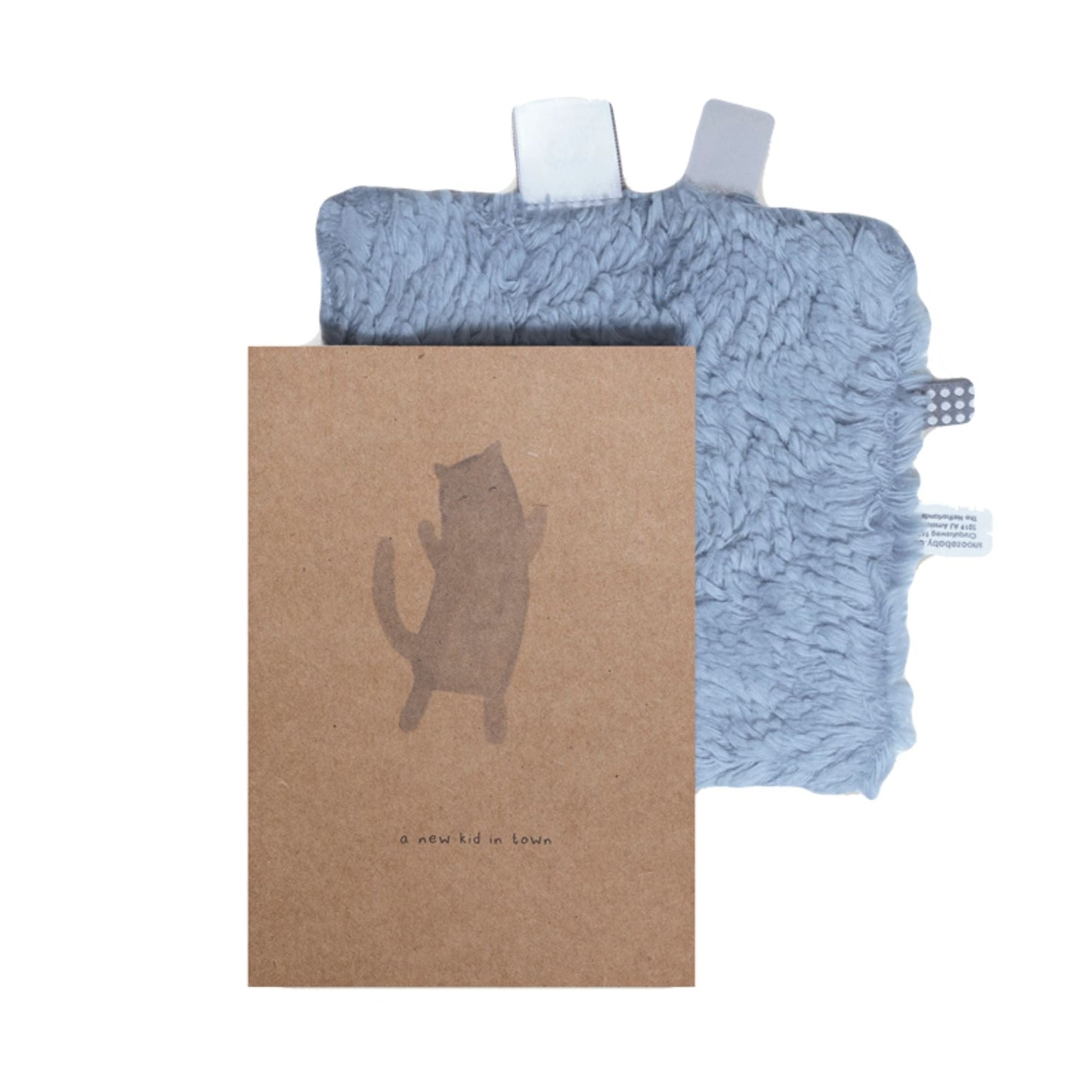 Doudou et carte postale pour bébé Fresh Blue - Cadeaux pour bébé