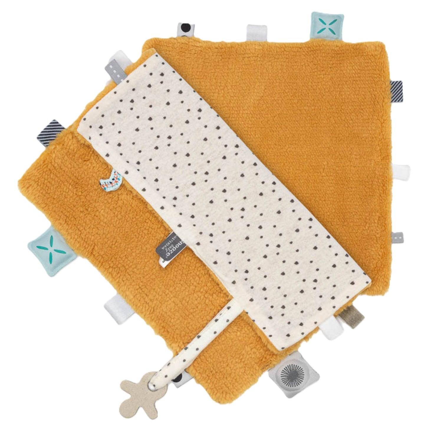 Drap de bain Baby Organic Bumble Bee Orange - Drap de bain