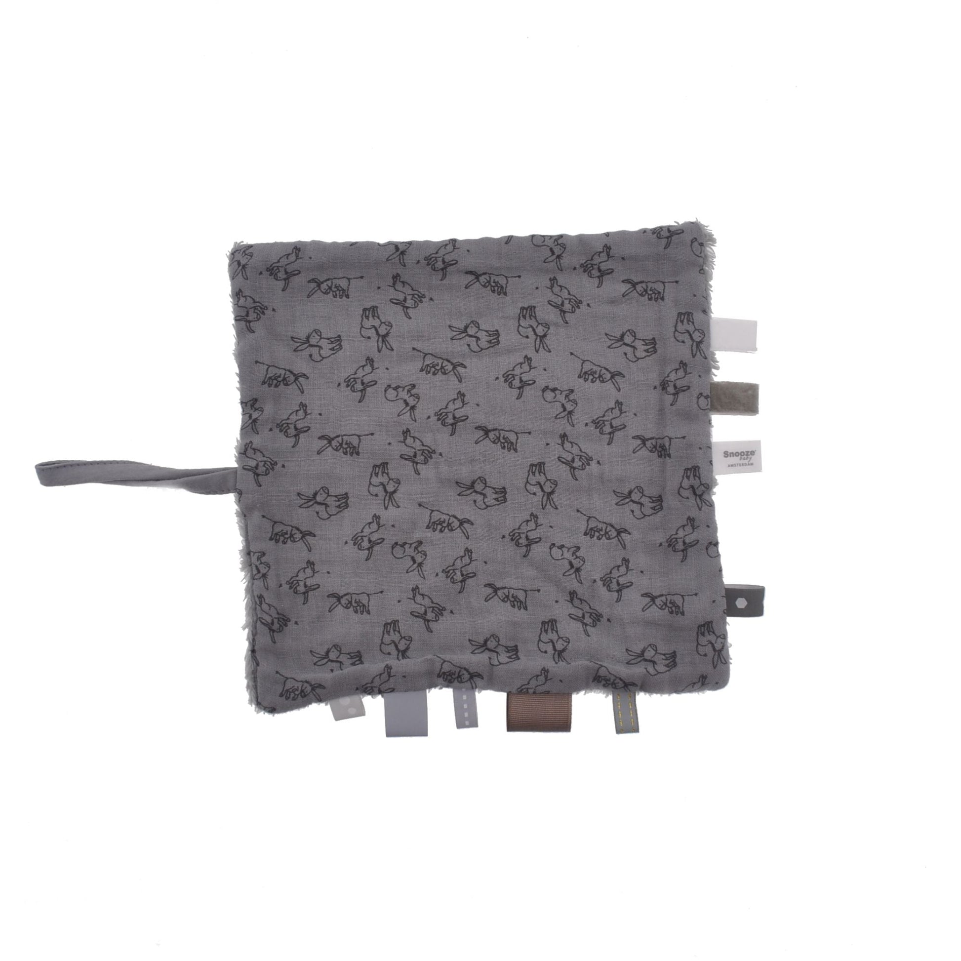 Drap de bain bébé bio Cloudy Grey_Drap de bain_Snoozebaby