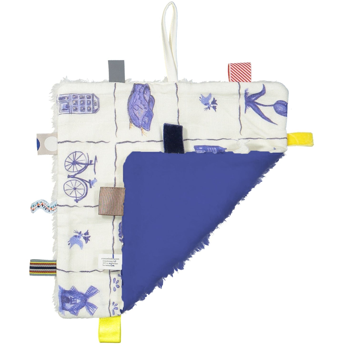 Drap de bain bébé bio Delft Blue_Drap de bain_Snoozebaby