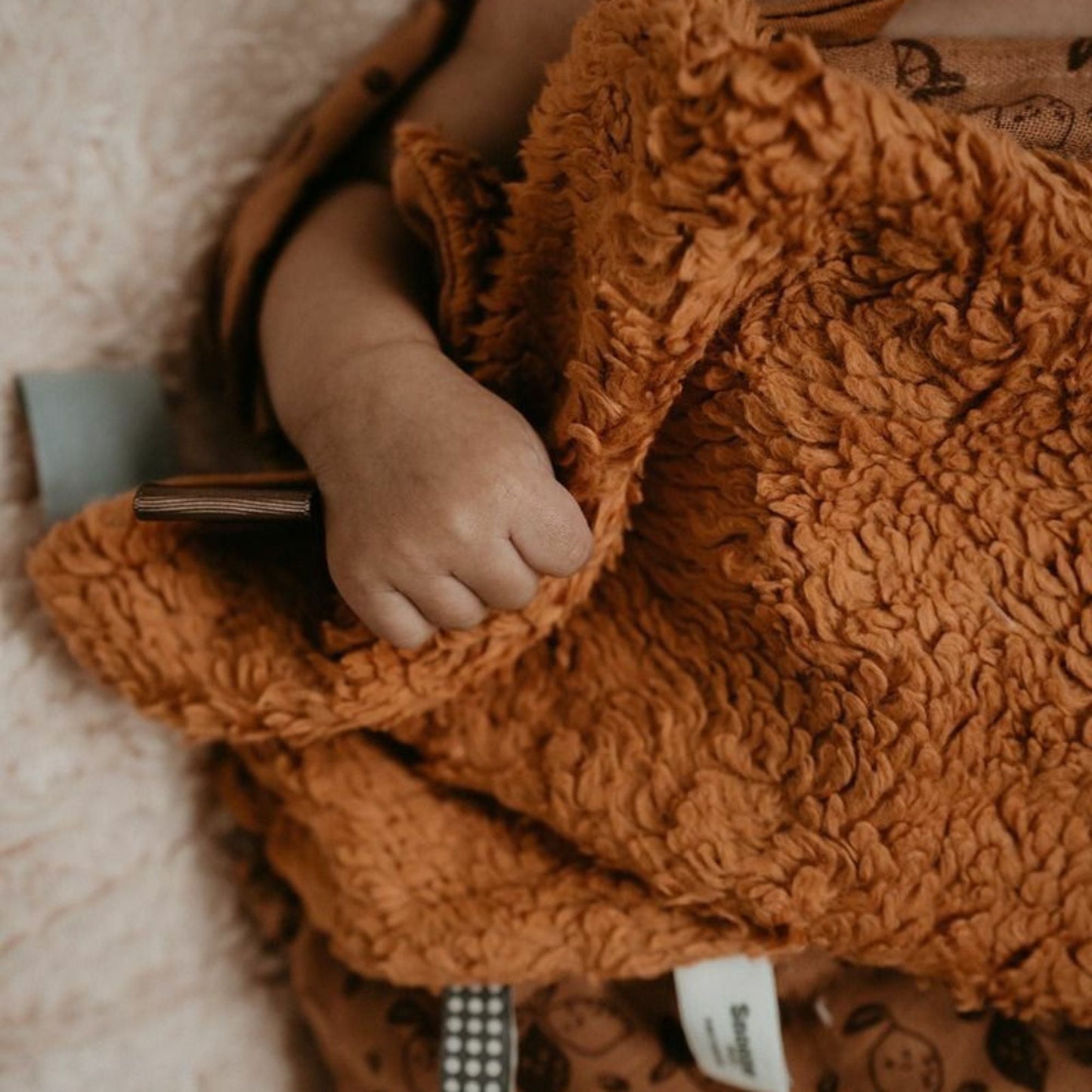 Cuddle Cloth Baby Organic Toffee Brown_Cuddle Cloths_Snoozebaby