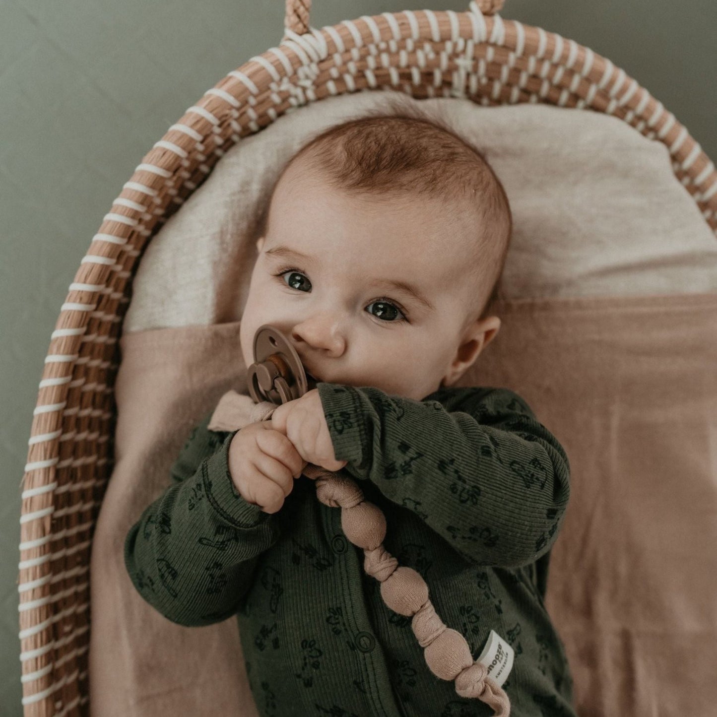 Attache sucette Baby Organic Desert Sand Brown_Attaches sucette_Snoozebaby