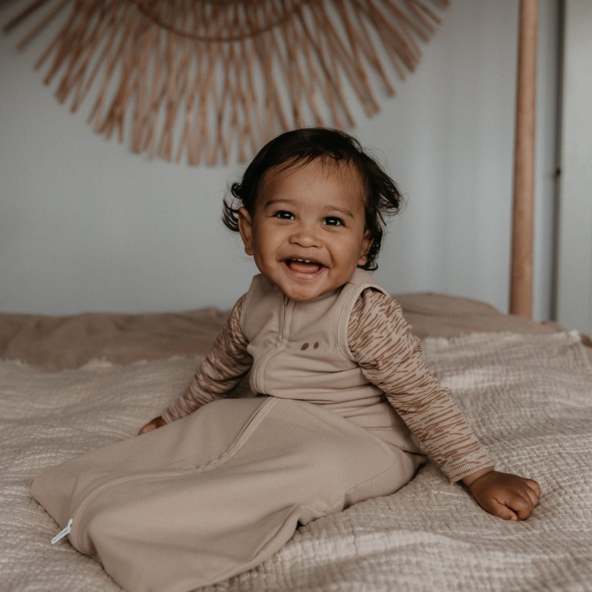 Combinaison de nuit TOG 3.0 4 saisons 3 - 9 mois Desert Sand Brown_Sleepsuits_Snoozebaby