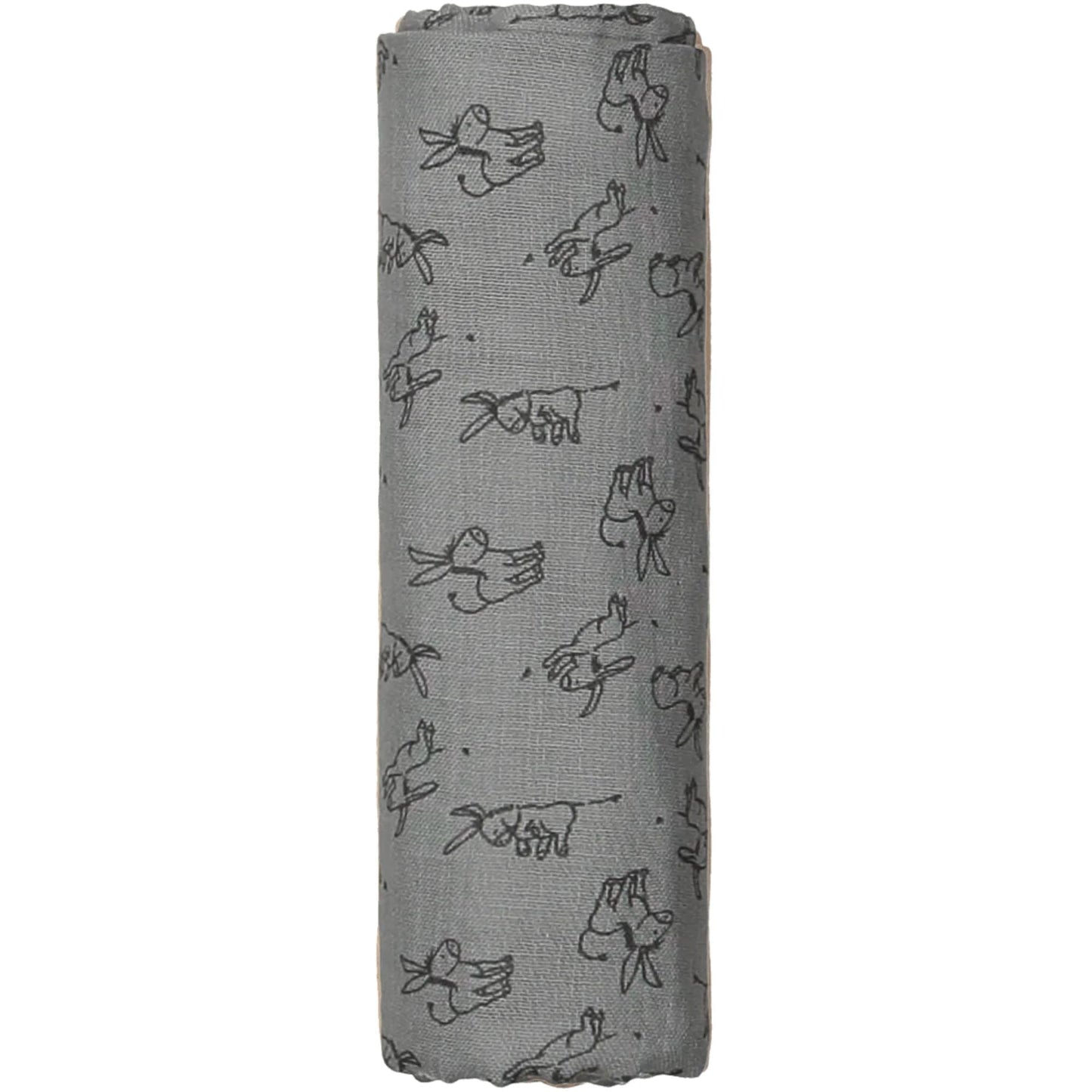 Emmaillotage Tissu Hydrophile Bébé 80x80 cm Bio Cloudy Grey - Emmaillotage